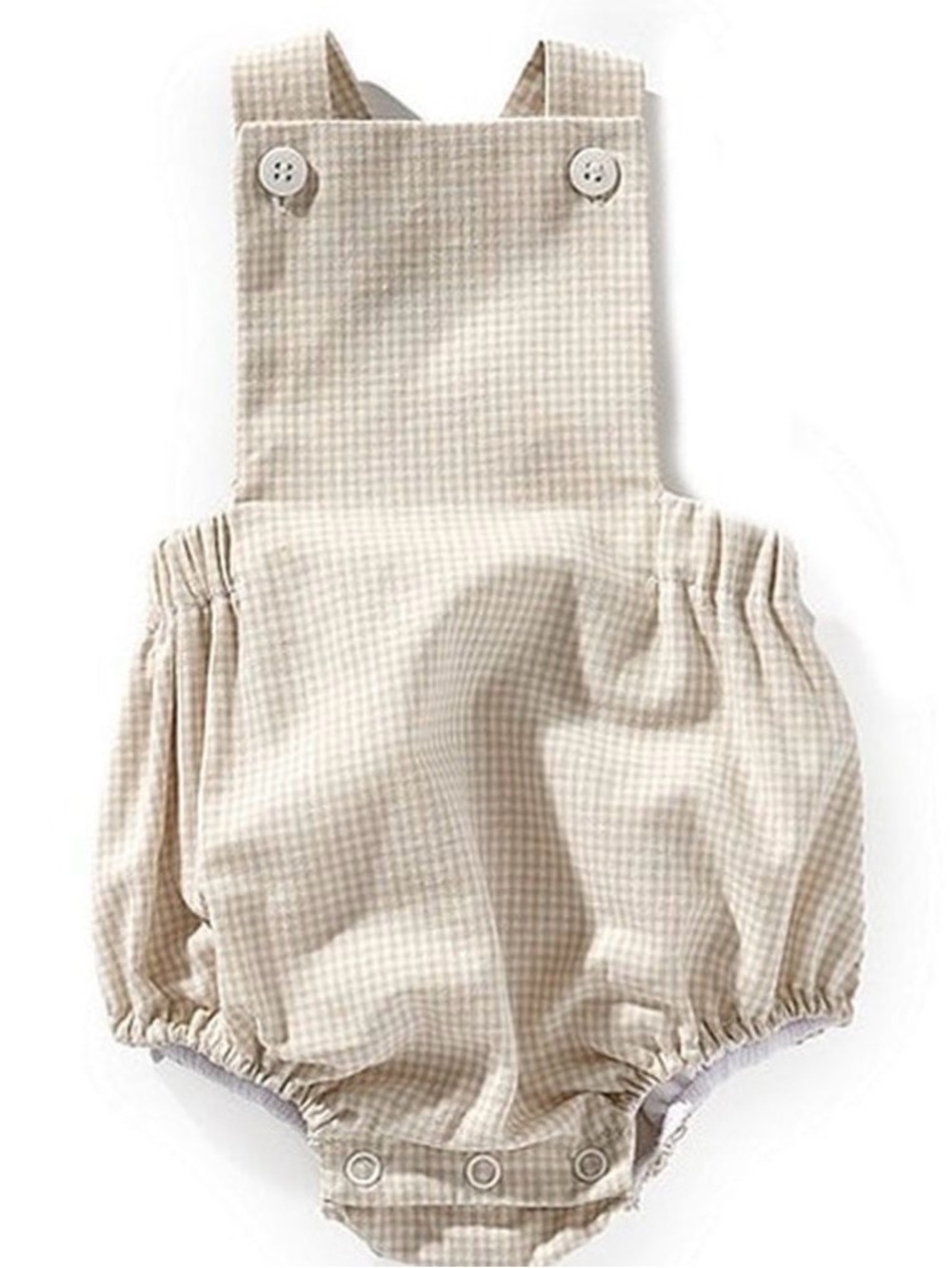 Gingham Baby sunsuit- Kristin Ellen Hockman Edgehill Collection Alfie Bubble
